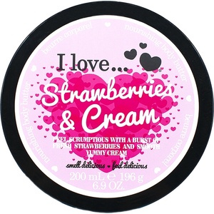I love Body Butter Strawberries & Cream 200 ml Лосион за тяло