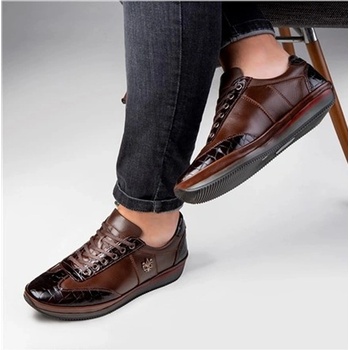 Ducavelli Мъжки ежедневни обувки от естествена кожа - Кафяви #363803 (363803_Тъмно кафяв)