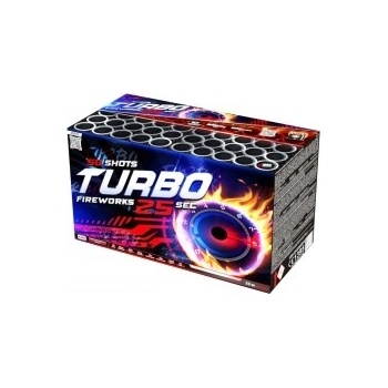 Kompaktný ohňostroj Turbo 50 rán 30 mm