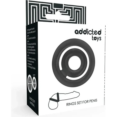 Addicted Toys Potenz- C-Ring Penis Black - Krúžok na penis