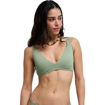 Roxy Love Elongated Triangle bikini top - Green (Oil Green)