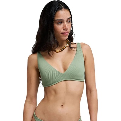 Roxy Love Elongated Triangle bikini top - Green (Oil Green)