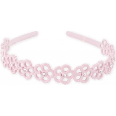 Kytičková čelenka s kamínky světle růžová – Zbozi.Blesk.cz