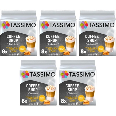 Douwe Egberts Tassimo Toffee Nut Latte 16 броя кашон 5 пакета