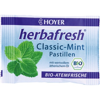 HOYER Herbafresh - Био пастили от мента - Classic