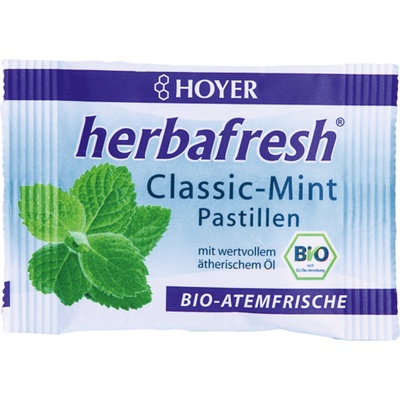 HOYER Herbafresh - Био пастили от мента - Classic