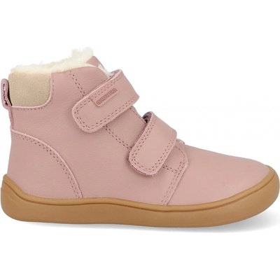 Protetika dívčí růžové zimní kožené boty DENY pink