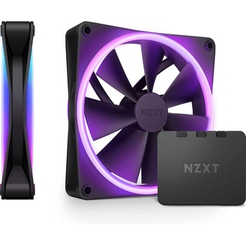 Image 1 of NZXT F140 RGB Duo Black 2 (NZXT-FAN-RF-D14DF-B1)