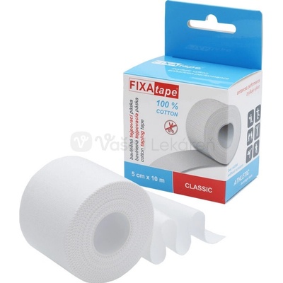 FIXAtape Classic Athletic bavlnená tejpovacia páska 5 cm x 10 m