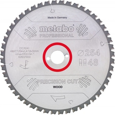 Metabo Pílový kotúč HW/CT 250x30,60 WZ 5°neg