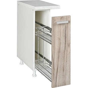 Matis Кухненски шкаф долен бутилиера in d20 сив дъб