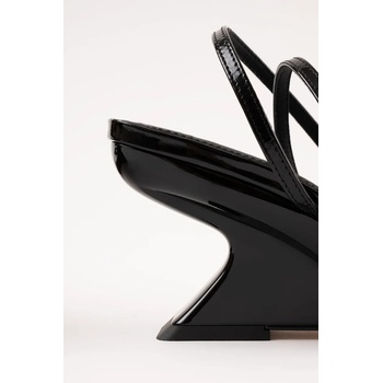 Souliers Martinez сандали обувки със скосена платформа кожени EDEN (EDEN.BLACK)
