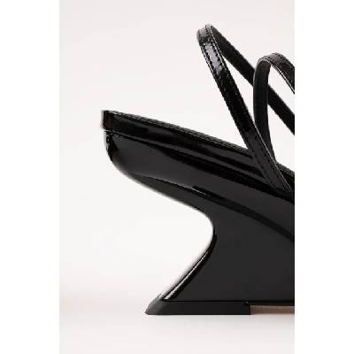 Souliers Martinez сандали обувки със скосена платформа кожени EDEN (EDEN.BLACK)