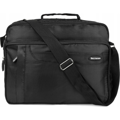 Beltimore Velká pánská tříkomorová taška černá do práce R32