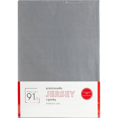 Eurofirany elastické jersey prostěradlo šedé 120X200x25