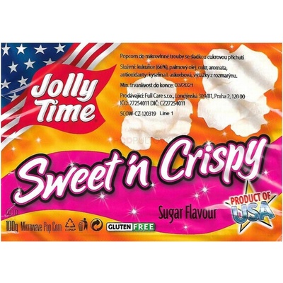 Jolly Time Sweet'n Crispy 100 g – Zboží Dáma