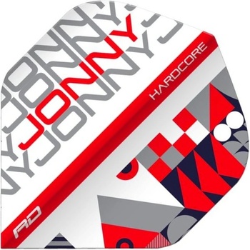 Red Dragon Letky Jonny Clayton Stack Hardcore - White & Red RF6663
