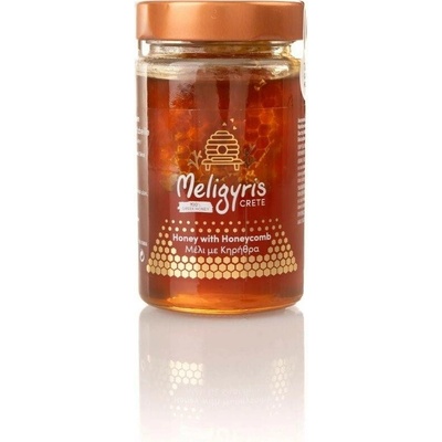 Meligyris Řecký med horský Surový s pláství květový 450 g
