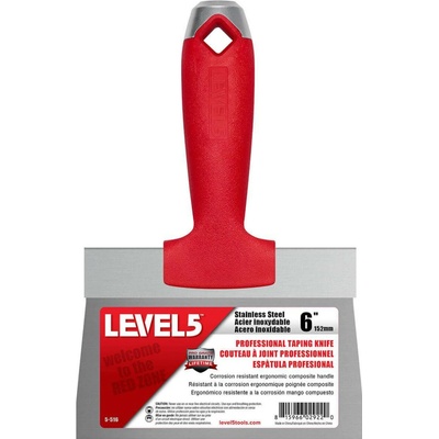 LEVEL5 Nerezová špachtle 6" s kompozitovou rukojetí