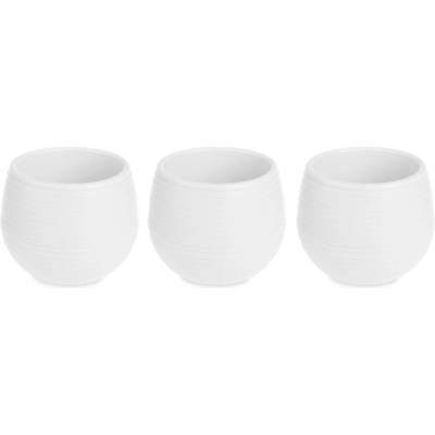 IBERGARDEN Samozavlažovácí plastové květináče, 3 ks, 6 cm bílá