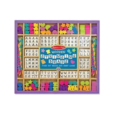 Melissa & Doug Творчески комплект - Дървени бижута с букви - 13774 - Melissa and Doug, 000772137744