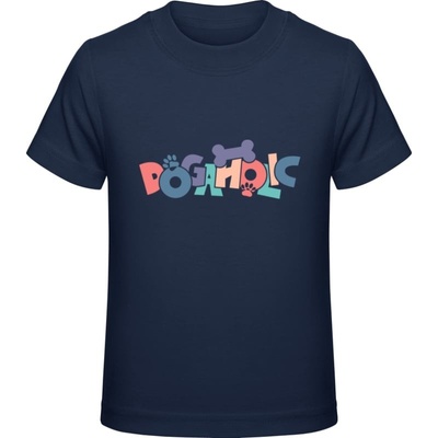 Premium Tričko pre Deti Psí dizajn s nápisom DOGAHOLIC Námornícka Detské