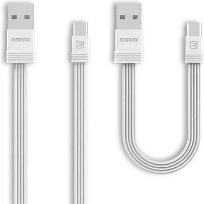 REMAX Data cables Remax Tengy RC-062m, Micro USB, 1.0m & 0.16m, White - 14925 (DE-14925)