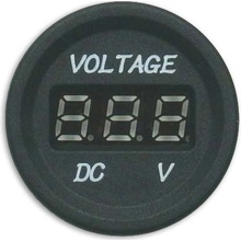 STUALARM Panelové měřidlo DV34530 voltmetr 6-30V červený