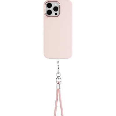 FIXED NeckUni univerzální šňůrka pro telefony se zadním krytem růžová