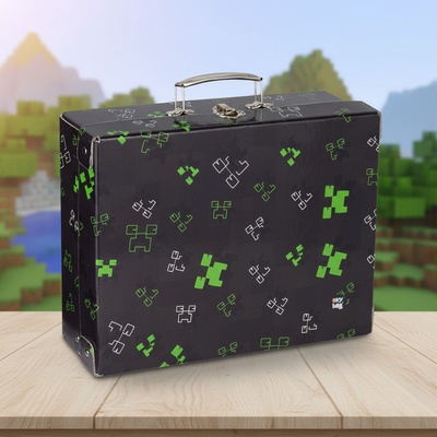 Oxybag Kufřík lamino hranatý A4 OXY NEXT Green Cube – Zboží Mobilmania