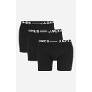 Jack&Jones 3 Pack pánske boxerky JACANTHONY 12171944 Black