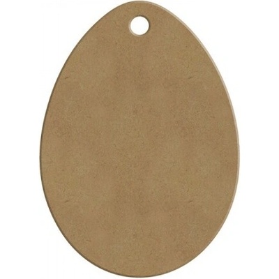 Dřevěný výřez k dekoraci Gomille závěsný, 5,8 x 8 cm – vajíčko Gomille