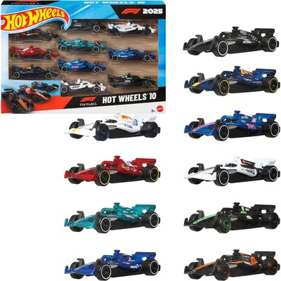 Mattel Hot Wheels Formule 1 Race Team sada 10 ks