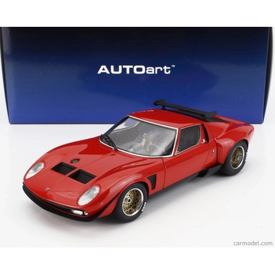 Autoart Lamborghini Miura Svr Jota 1968 Red 1:18