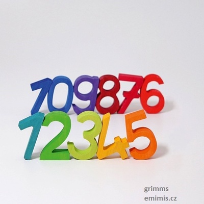 Grimm's Velký set - dřevěná čísla – Sleviste.cz