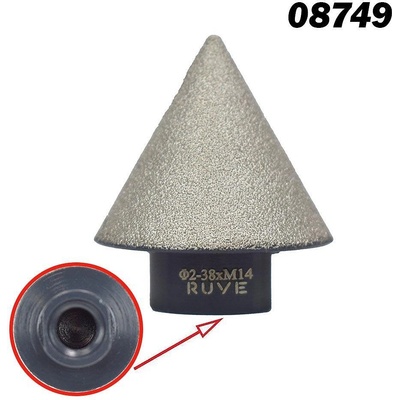 UNI Диамантен конус за оформяне на отвори в плочки, порцелан, стъкло, керамика, 2-38 мм диаметър на отвори (uni-08749)