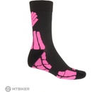 Sensor HIKING NEW Merino wool ponožky černá růžová