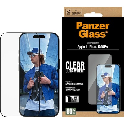 PanzerGlass Apple iPhone 17/16 Pro s instalačním rámečkem PG30687 – Zboží Živě