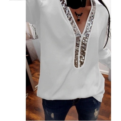 Dámska blúzka Sequins Biela