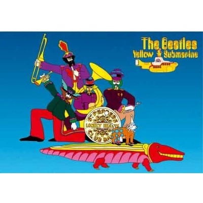 The Beatles – Yellow Submarine Band On Croc (Pohľadnica)