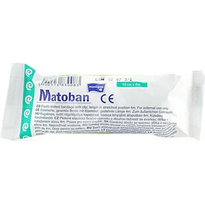 Matopat Elastický obväz Matopat Matoban s uzáverom na rany 10 cm x 4 m 1 ks
