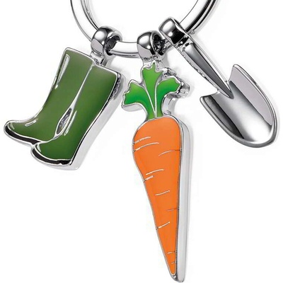 Troika Prívesok na kľúče s 3 charm ozdobami Garden Love