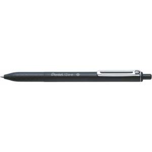 Pentel Химикалка, 0, 35 мм, с бутон, PENTEL "iZee", черна BX467-A (BX467-A)