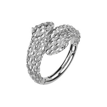 Šperky4U ocelový kruh helix cartilage piercing had SG112ST-1210