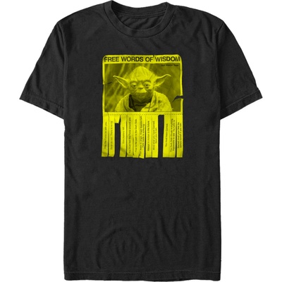 ZOOT. Fan Черна мъжка тениска Star Wars Words of Wisdom ZOOT. Fan | Cheren | МЪЖЕ | L