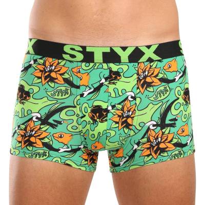 Styx Мъжки боксерки Styx art спортна гума надразмер тропик Styx | Mnogotsveten | МЪЖЕ | 4XL