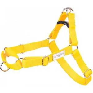amiplay EASY GO SAMBA harness - нагръдник за куче - ЖЪЛТ, размер M - 40-60 х 2 см - Полша - 278844