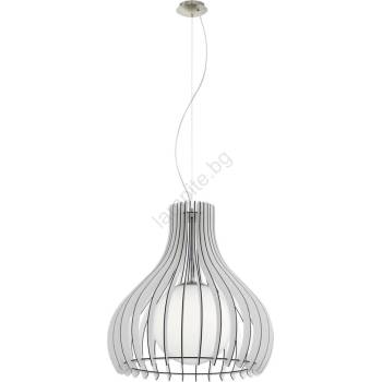 Image 1 of EGLO 61715 - Пендел TINDORI 1xE27/60W/230V Ø 50 см бял (EG61715)