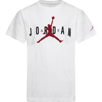 Air Jordan Детска тениска Air Jordan Longline Graphic T Shirt Junior Boys - White JDBBrand