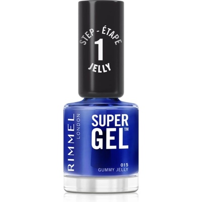 Rimmel Super Gel gelový lak na nehty bez užití UV/LED lampy odstín 015 Gummy Jelly 12 ml